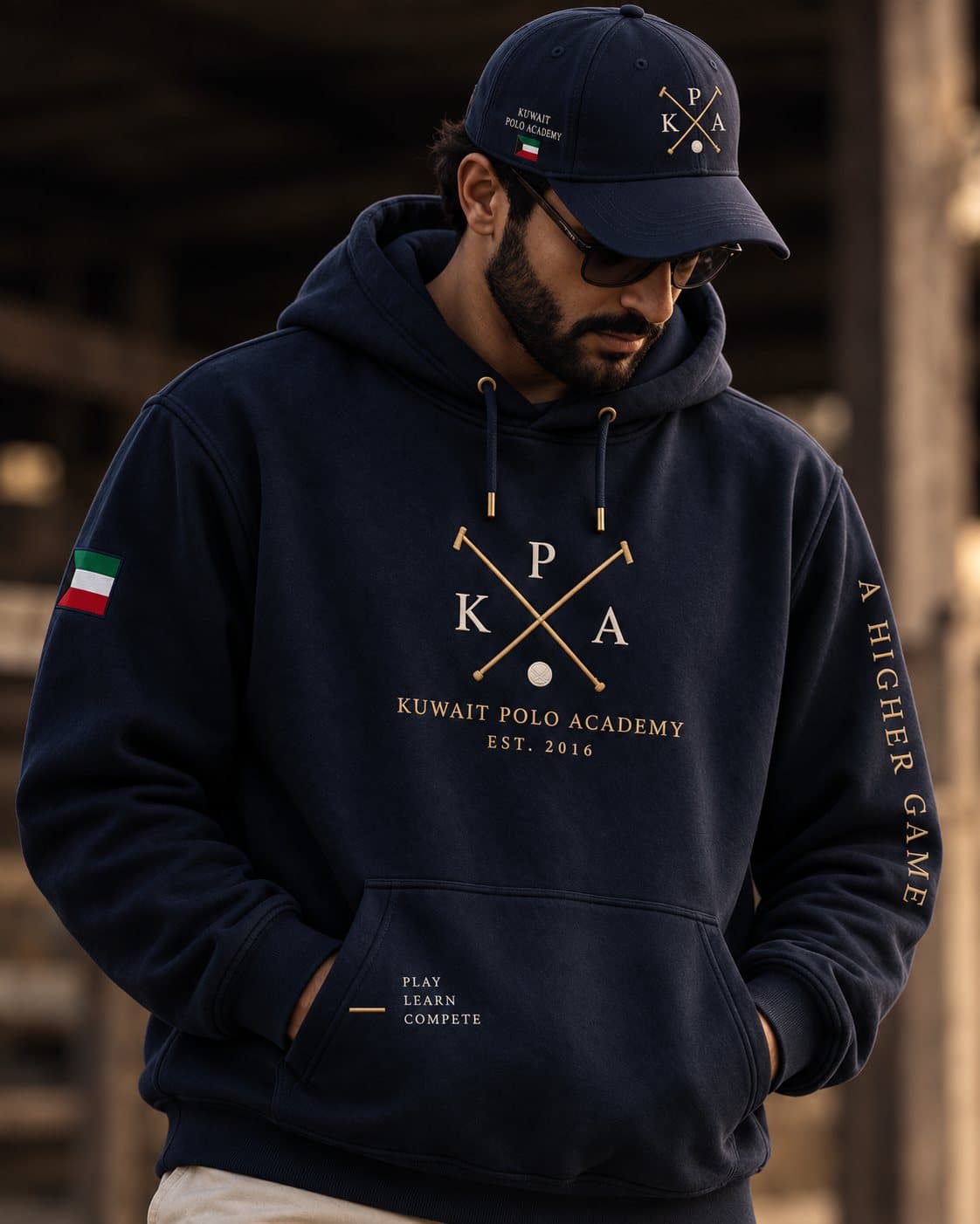 THE ACADEMY POLO, worn
